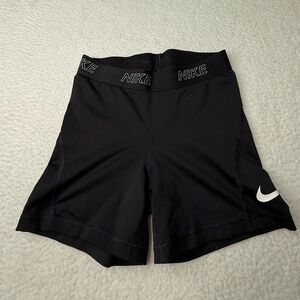 Nike Pro Women's Sz XS 4.5" Compression Shorts Black High Waisted Activewear